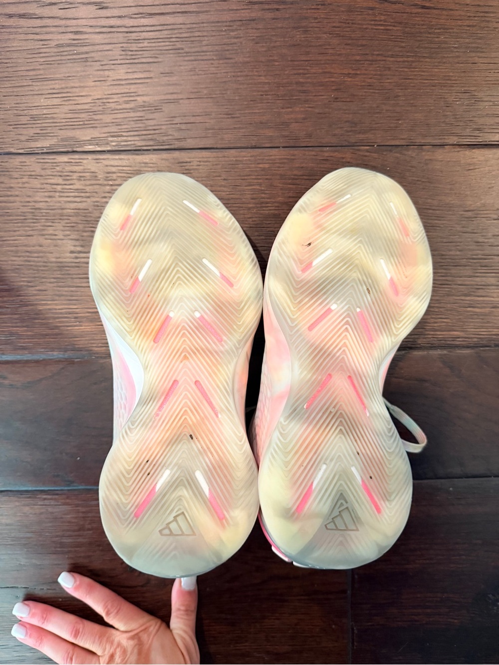 adidas Pastel Gradient Running Shoes - Pink, Mint, Blue - Picture 6 of 6